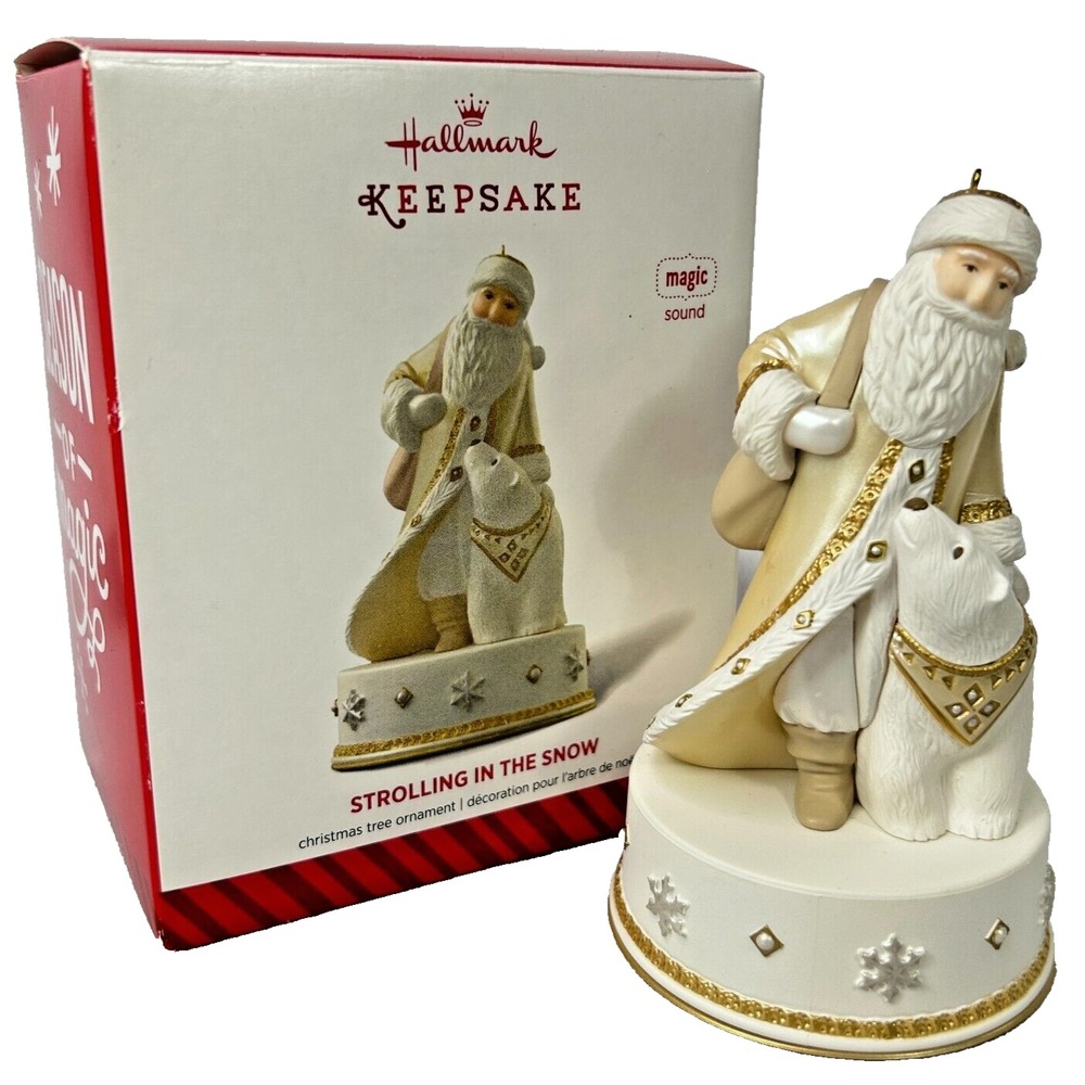 Hallmark STROLLING IN THE SNOW Magic Keepsake Ornament Winter Wonderland 2014